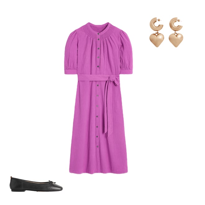 6th bundle featuring 2 items which compliment Ada Double Cloth Midi Dress-Foxglove Purple