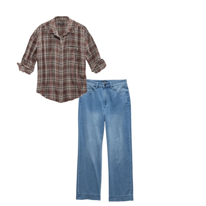 2nd bundle featuring 1 items which compliment Sonora Wide Leg Knit Denim Pant - Indigo