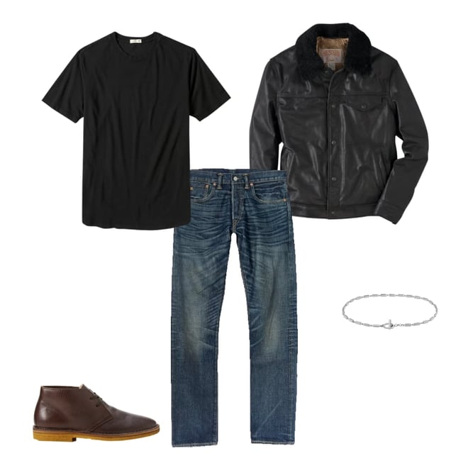 Schott Vintage Rancher Leather Jacket - Black | Leather