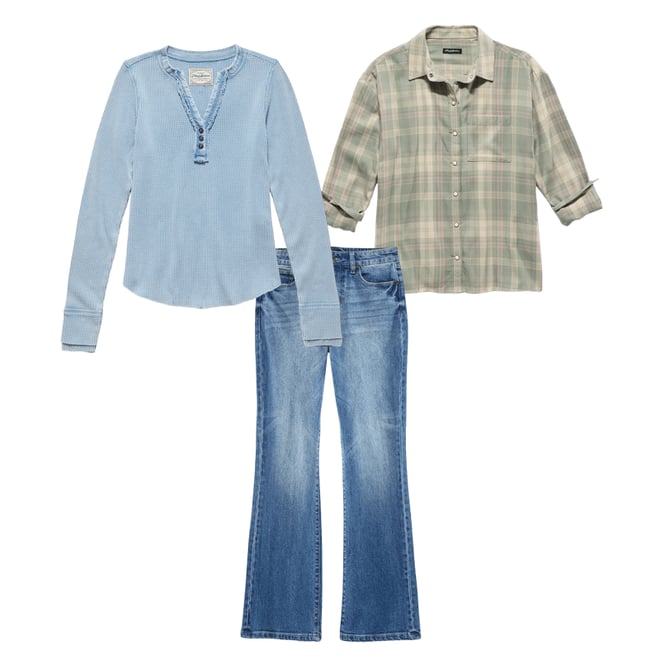3rd bundle featuring 2 items which compliment  Eric Shirt - Green Plaid