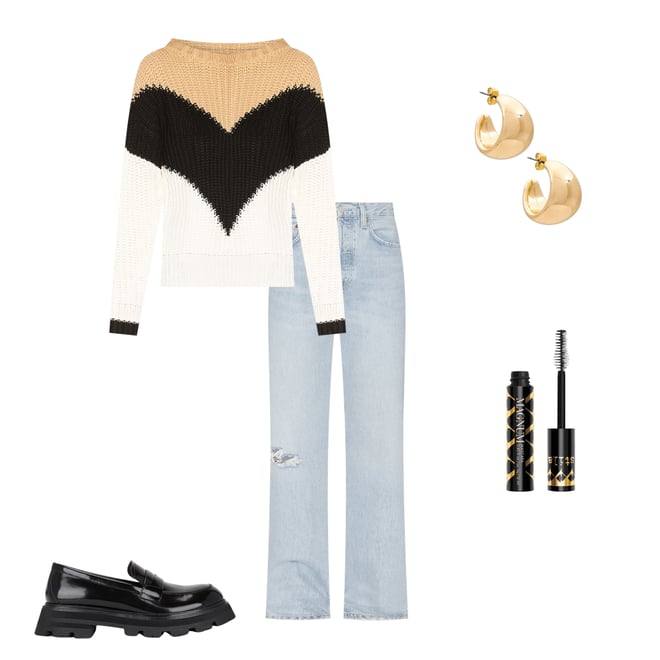 3rd bundle featuring 4 items which compliment Colorblock Sweater