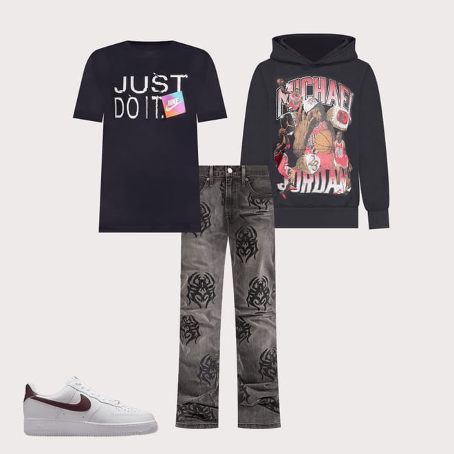 Smoke Rise Rhinestone Spider Stacked Denim Jeans – DTLR