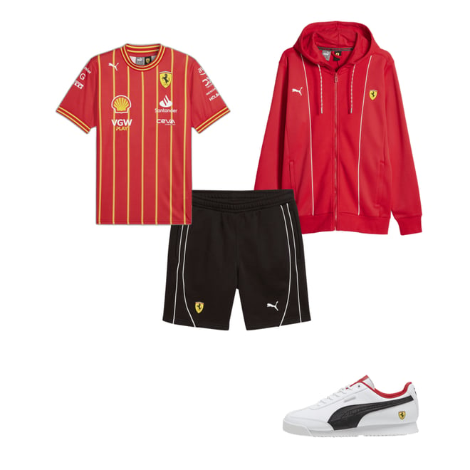 Scuderia Ferrari Team Men's Soccer Jersey 