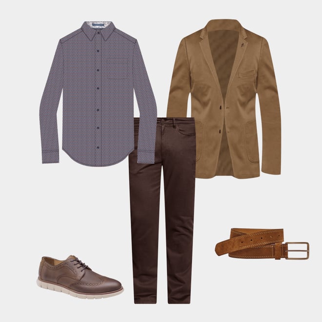 3rd bundle featuring 4 items which compliment Holden Embossed Wingtip