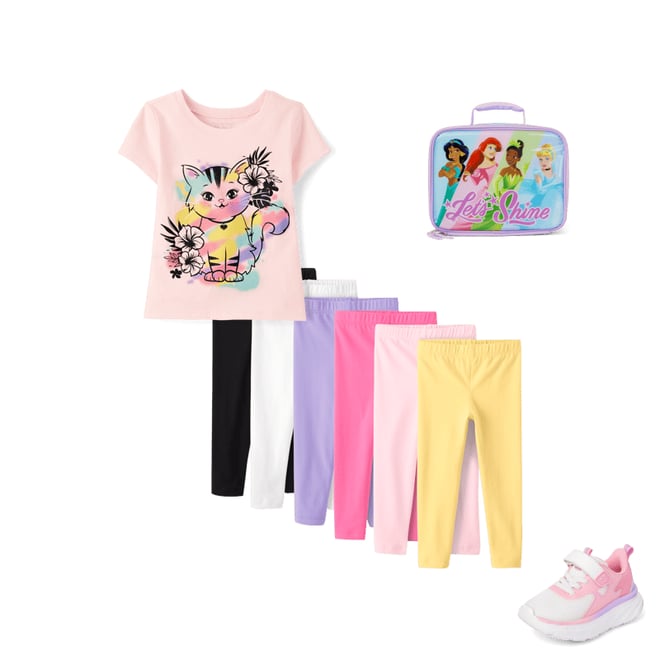 5th bundle featuring 3 items which compliment Baby And Toddler Girls Cat Graphic Tee