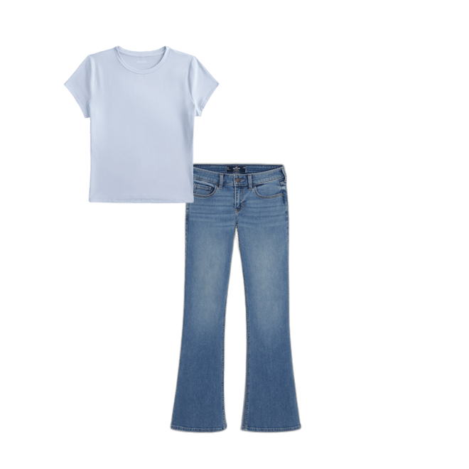 Low-Rise Medium Wash Boot Jeans