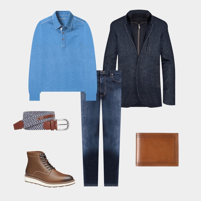 1st bundle featuring 5 items which compliment Upton Lug Plain Toe Boot