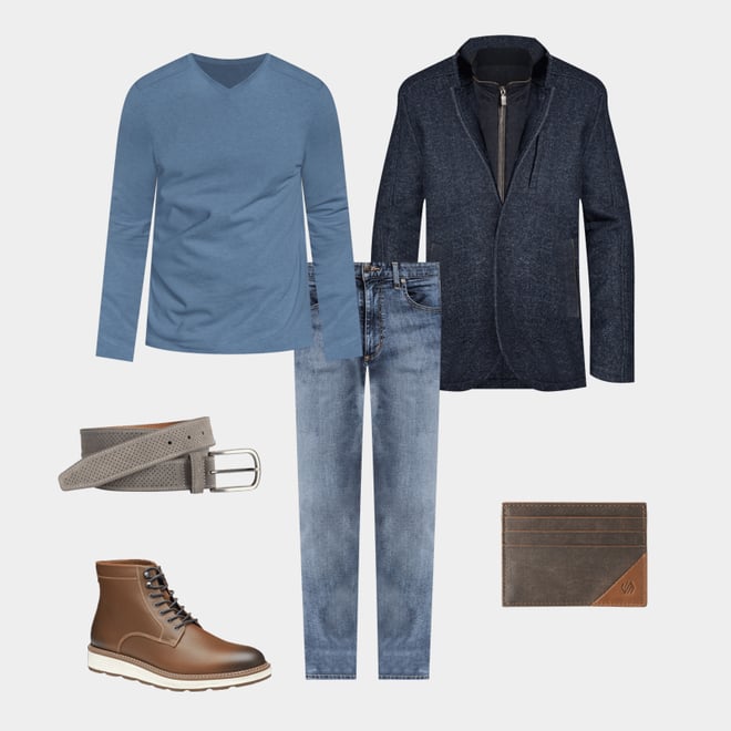 2nd bundle featuring 5 items which compliment Upton Lug Plain Toe Boot