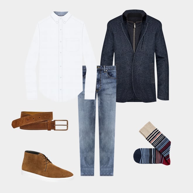 9th bundle featuring 5 items which compliment Suede Belt