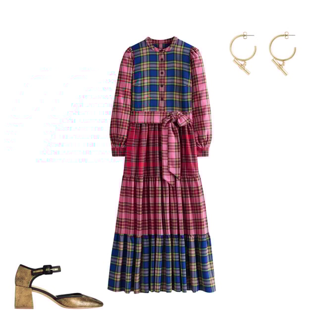 2nd bundle featuring 2 items which compliment Alba Check Maxi Dress