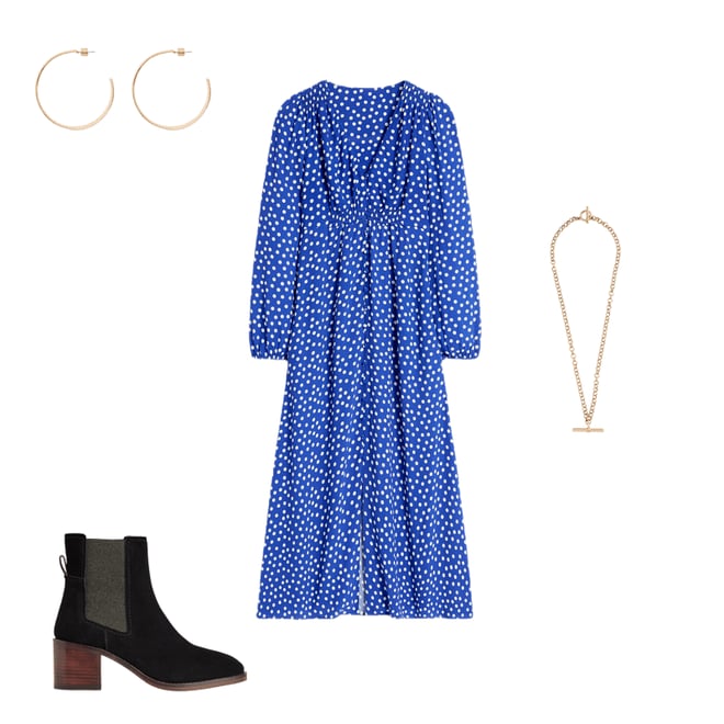 4th bundle featuring 3 items which compliment Cynthia Button Tea Dress-Bright Blue, Abstract Dot