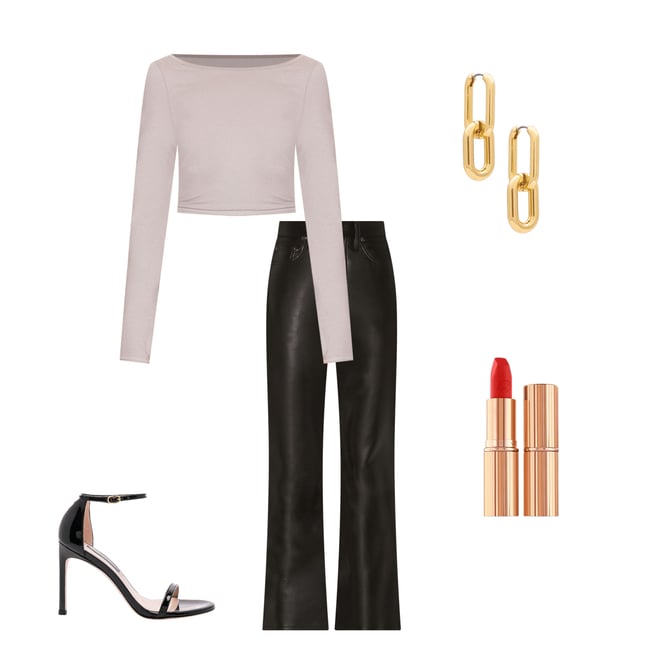 2nd bundle featuring 4 items which compliment Recycled Leather Relaxed Boot Pant