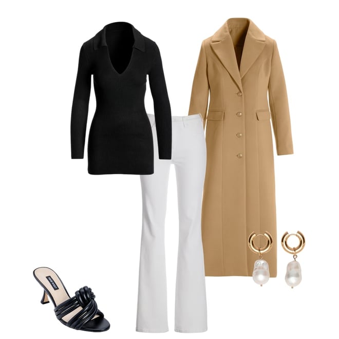 Full Length Classic Tailored Coat Camel