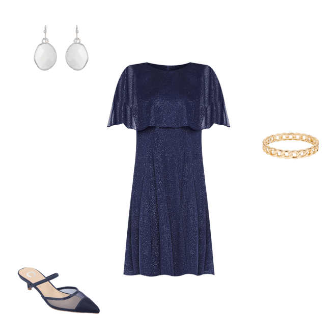 J Taylor Short Sleeve Fit Flare Dress JCPenney