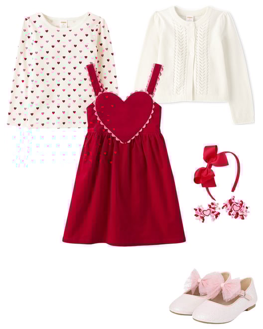 1st bundle featuring 4 items which compliment Girls Glitter Bow Ballet Flats