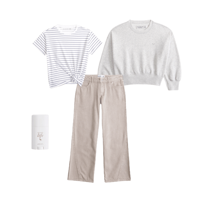 essential sunday wedge crewneck sweatshirt