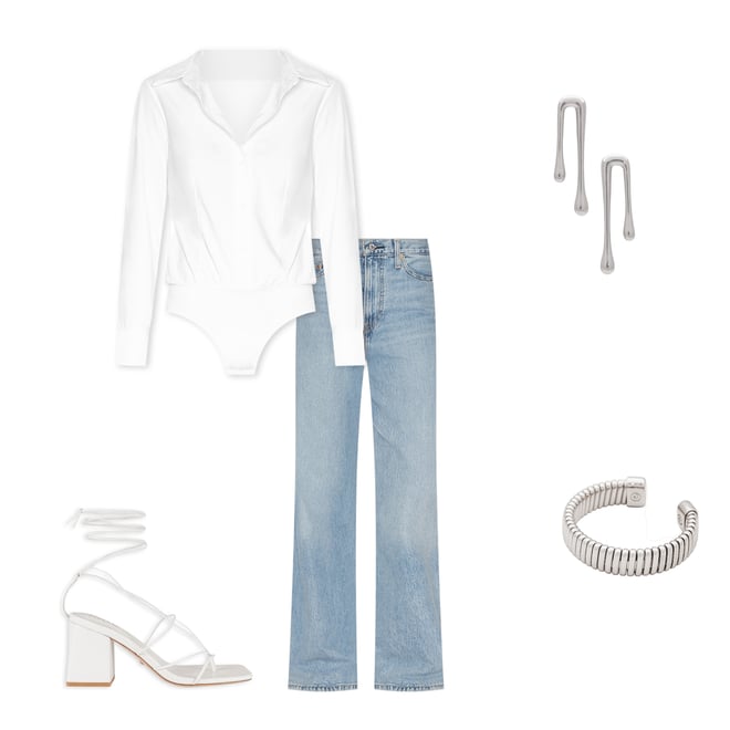 5th bundle featuring 4 items which compliment Classic Button Down Bodysuit