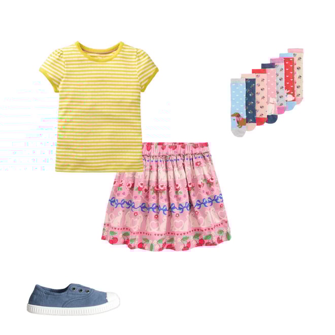1st bundle featuring 3 items which compliment Printed Pull-On Twirly Skirt