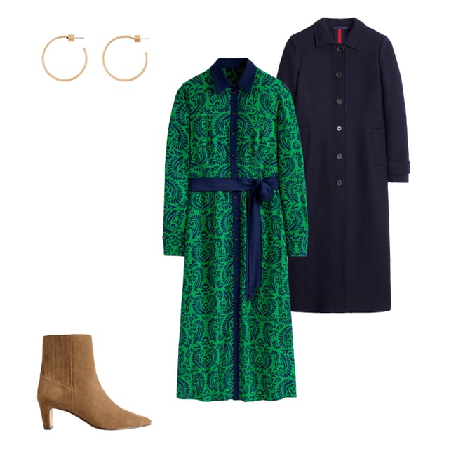 1st bundle featuring 3 items which compliment Back Panel Heeled Ankle Boot