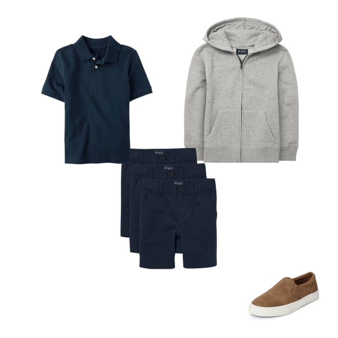 2nd bundle featuring 3 items which compliment Boys Uniform Stretch Chino Shorts 3-Pack
