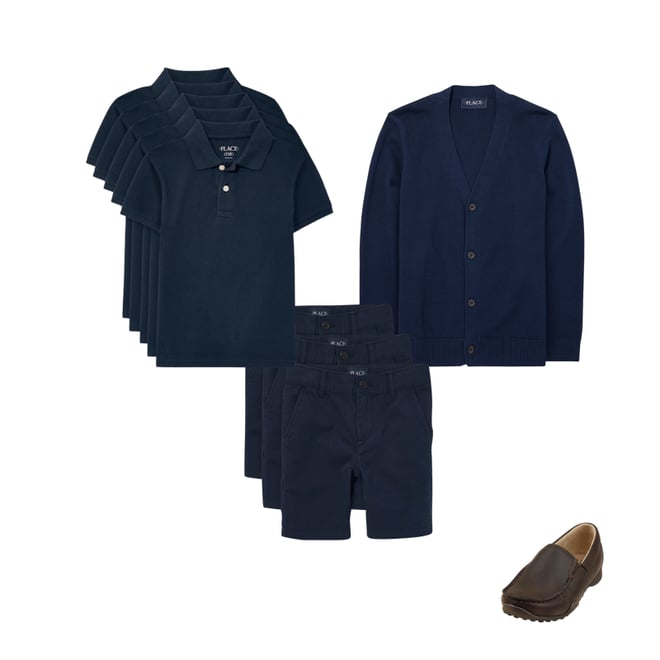 3rd bundle featuring 3 items which compliment Kids Uniform Pique Polo 5-Pack