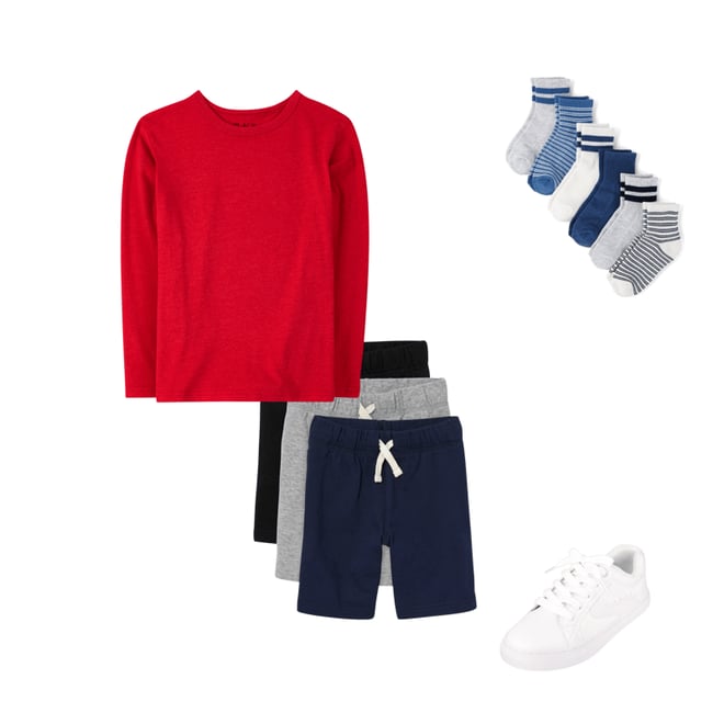 1st bundle featuring 3 items which compliment Kids French Terry Shorts 3-Pack