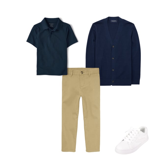 3rd bundle featuring 3 items which compliment Boys Uniform Performance Polo