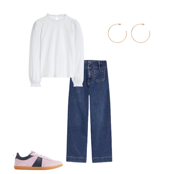 1st bundle featuring 3 items which compliment Erin Retro Tennis Trainers-Vintage Mauve/Navy