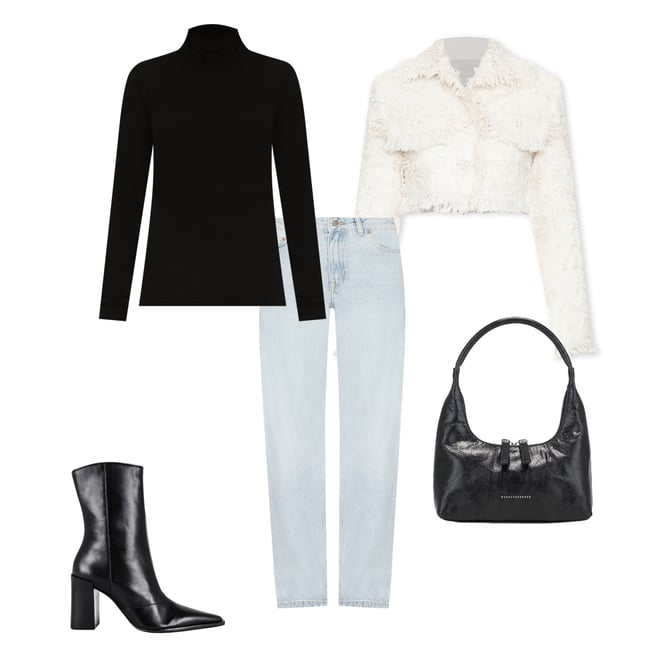 1st bundle featuring 4 items which compliment Frayed Tweed Jacket
