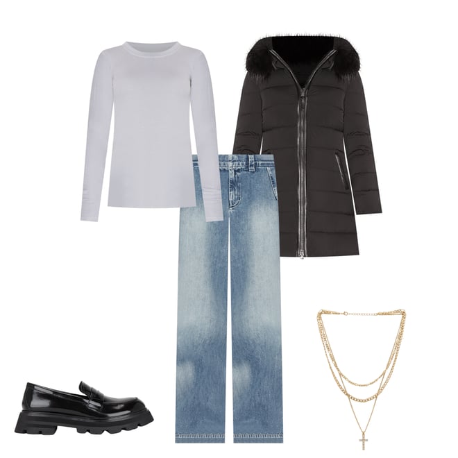 1st bundle featuring 4 items which compliment Calla Jacket With Fur Trim