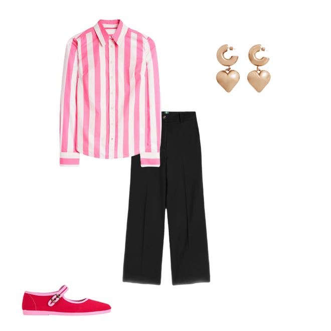 4th bundle featuring 3 items which compliment Cropped Ponte Pants-Black