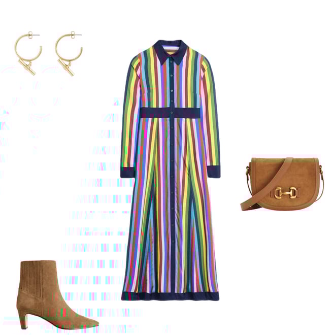 3rd bundle featuring 3 items which compliment Back Panel Heeled Ankle Boot