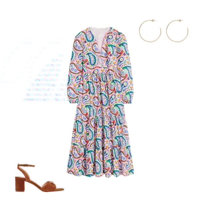2nd bundle featuring 2 items which compliment Violet Midi Dress-Multi, Meadow Paisley