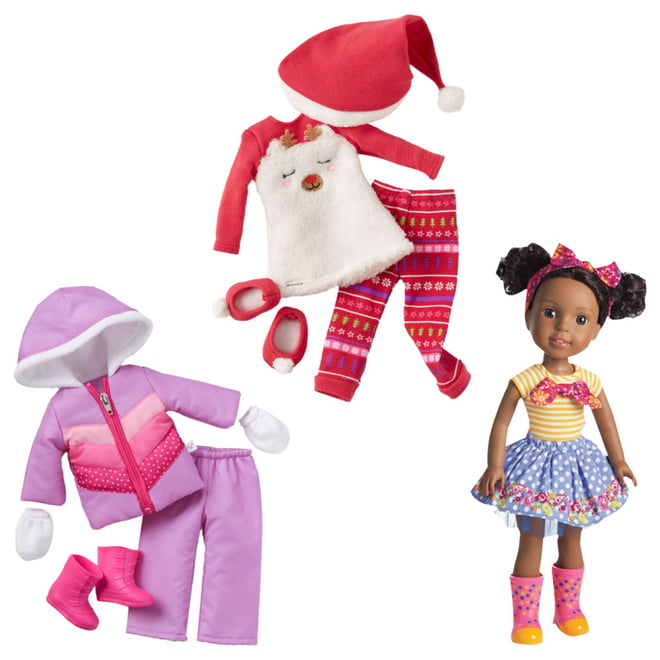 american girl welliewishers kendall doll & accessory set