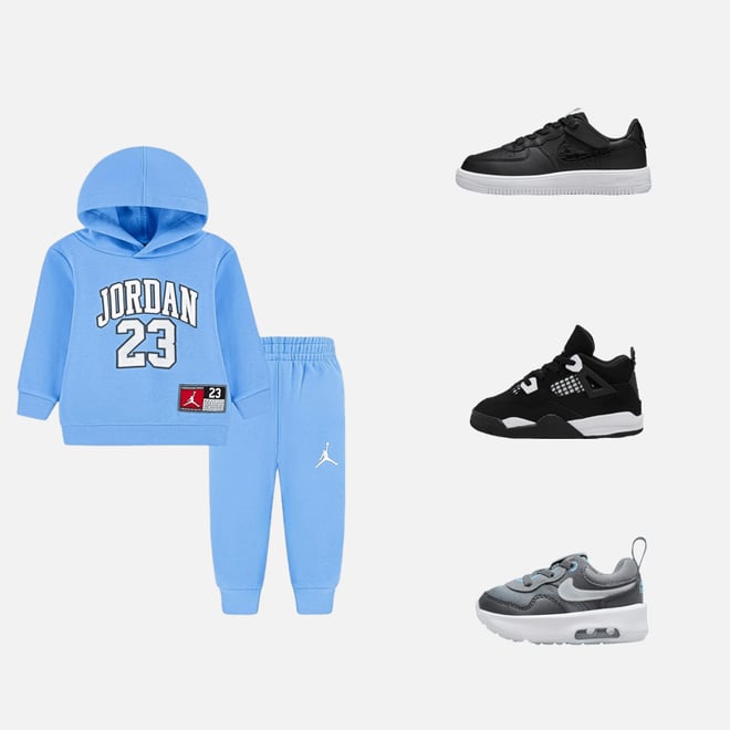 Kids Toddler Jordan Jersey Hoodie and Jogger Pants Set Finish Line