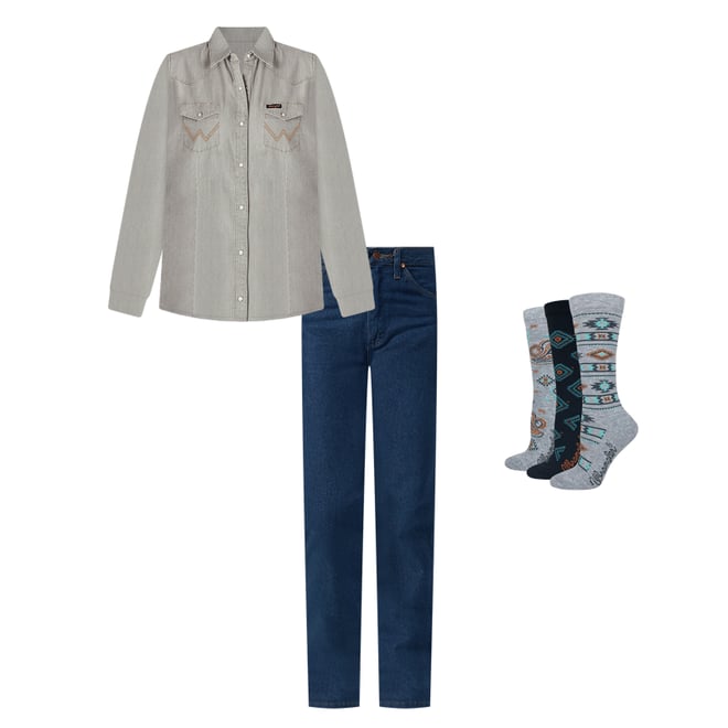 Women's Wrangler® Cowboy Cut® Slim Fit Jean in Prewashed Indigo