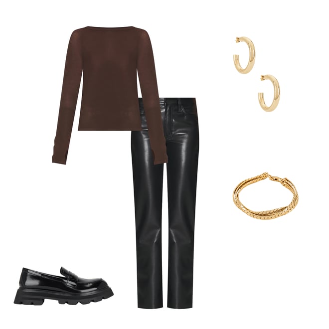 3rd bundle featuring 4 items which compliment Sorento Snap Cuff Top