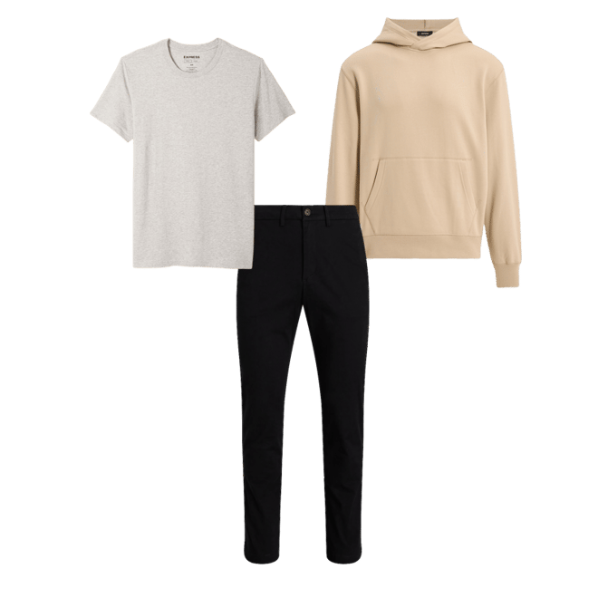 Loose Brushed Fleece Hoodie