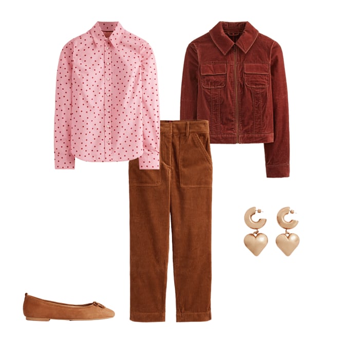 1st bundle featuring 4 items which compliment Cord Zip Through Jacket
