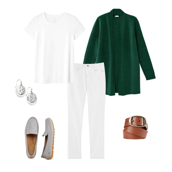 2nd bundle featuring 5 items which compliment J.Jill Pima Cotton Tee