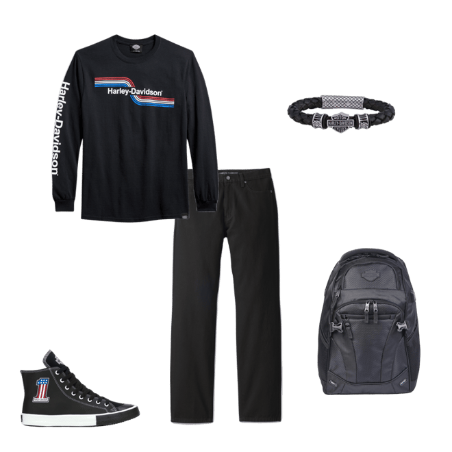 Harley-Davidson バイクレプラコーン TシャツダブリンL J25 Men's 1903 Lightning Bolt Short Sleeve Tee | Harley-Davidson USA
