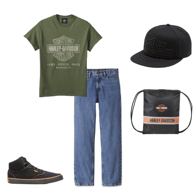 Sales, Service and Parts Bar & Shield Tee | Harley-Davidson USA