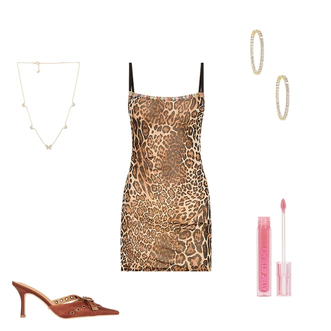 1st bundle featuring 4 items which compliment Leopard Mini Dress