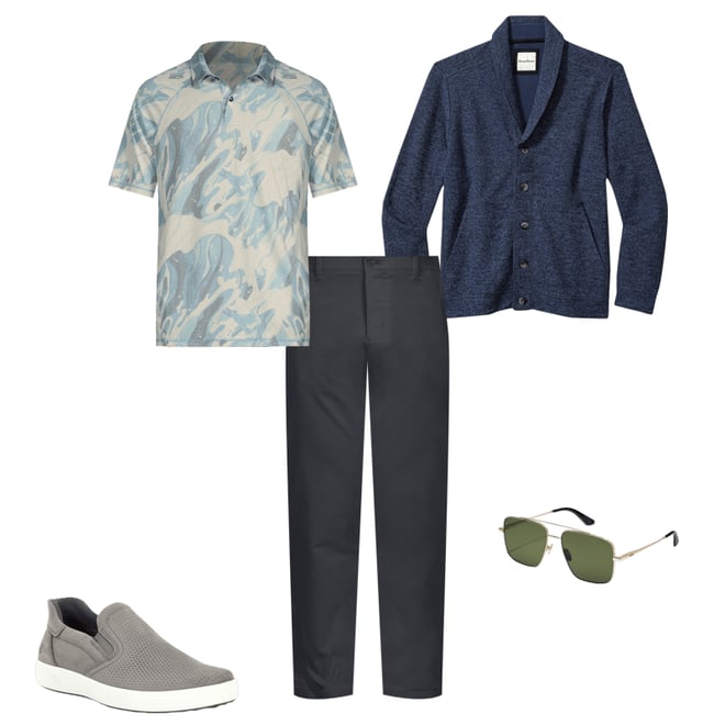 Tommy shops bahama grand Mesa shawl cardigan