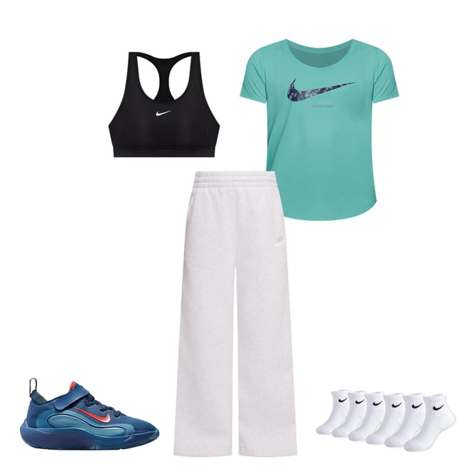 Nike Girls Dri FIT RLDG Pro Scoop Neck T shirt Academy