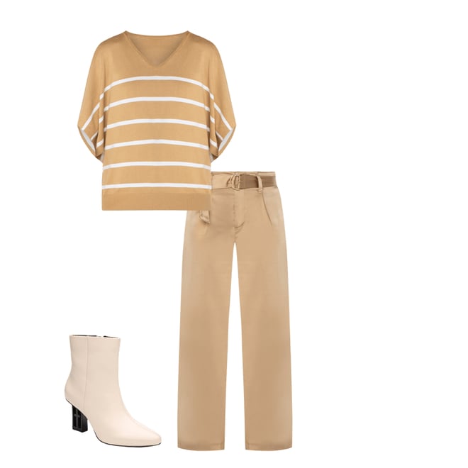 1st bundle featuring 2 items which compliment Short Sleeve Dolman V-Neck Sweater