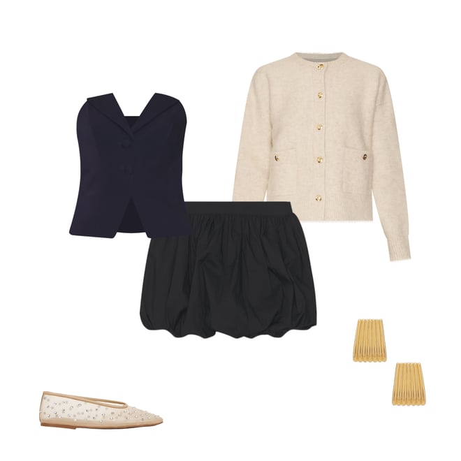 1st bundle featuring 4 items which compliment Veneda Bubble Skirt