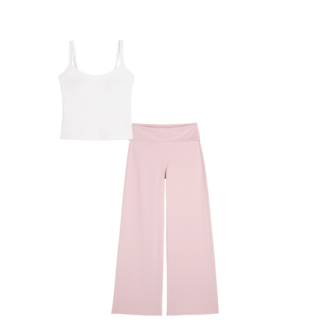 Gilly Hicks Active Recharge Foldover Waist Wide-Leg Pants