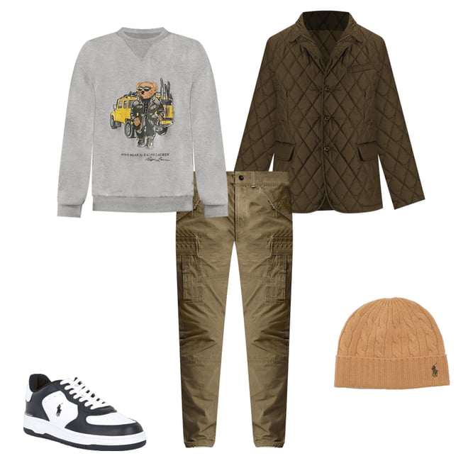 Ralph lauren double knit graphic sweatshirt on sale