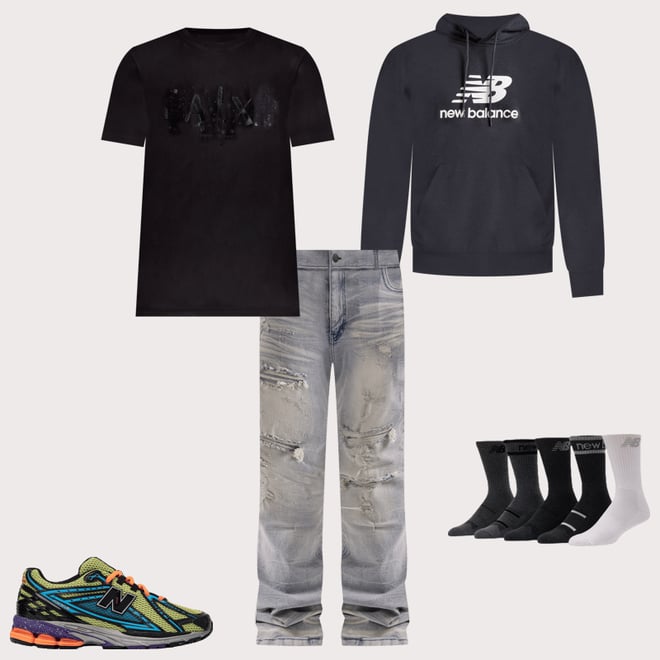 Armani Exchange Paint Splatter Logo Tee